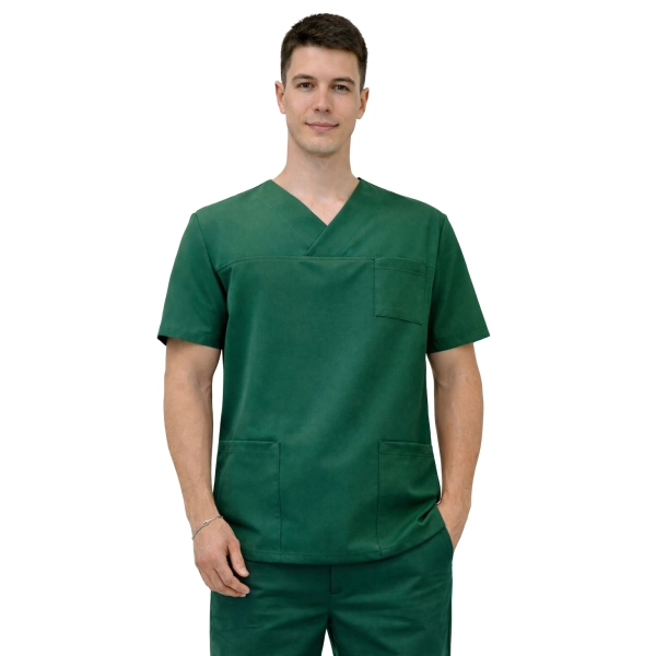Bluza medyczna kasak zielona butelka  Stretch roz. L